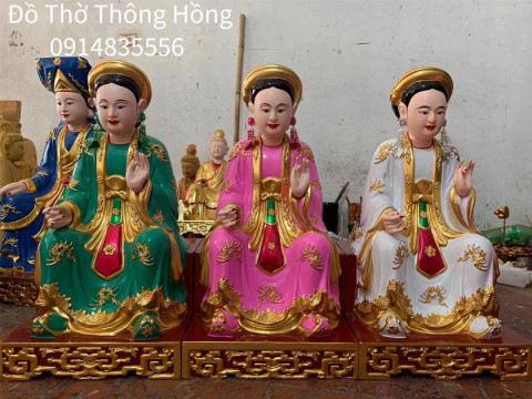 Tượng phật thờ trong đền, điện, chùa, miếu bởi nghệ nhân Sơn Đồng